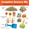 Sensory Bin: Construction Zone Playset - Preschool Learning Activities, Excavator Toys for Boys Ages 3-5+, Outdoor Toys and Gifts for Kids